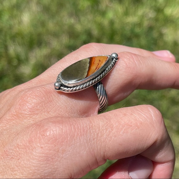😍 BEAUTIFUL Polychrome Jasper Ring 😍 - Picture 4 of 4